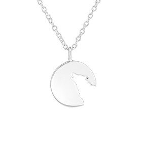 Auf dem Bild zu sehen ist eine Damen Kette mit Wolf...