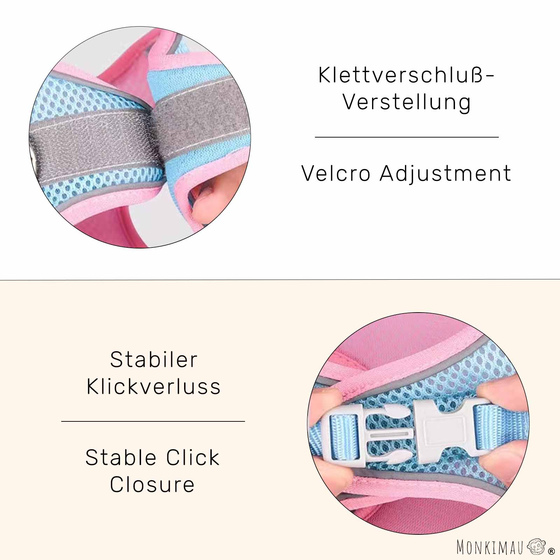 Hundegeschirr fr mittelgroe Hunde blau-grau - L