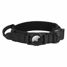 Hundehalsband taktisch mit Handgriff und Apple Air-Tag...