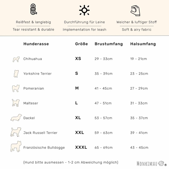 Hundepullover Hoodie fr kleine Hunde - XS in grau