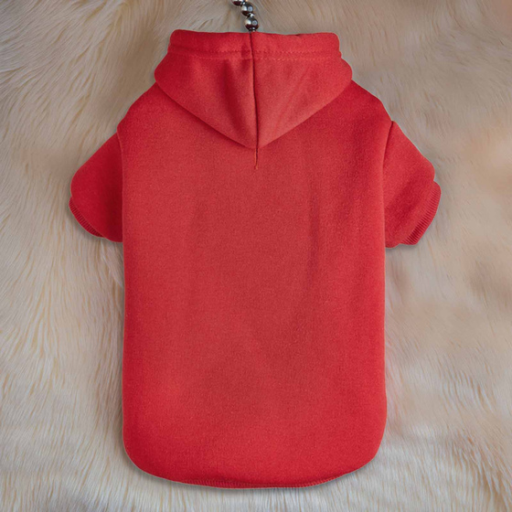 Hundepullover Hoodie f�r kleine Hunde - XS in rot