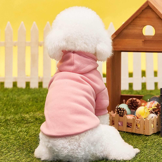 Hundepullover Hoodie f�r kleine Hunde - S in rosa