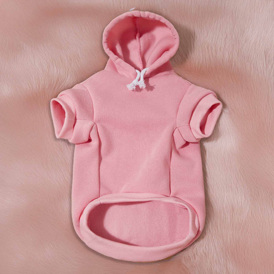 Hundepullover Hoodie f�r mittlere Hunde - M in rosa