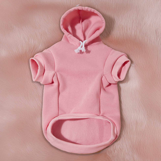 Hundepullover Hoodie mittelgro�e Hunde - L in rosa