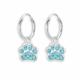 Süße Kinder-Ohrhänger mit Paw Print Anhänger und...