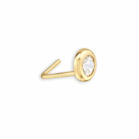Edler 14K Gold Nasenstecker mit 3mm Zirkonia |...