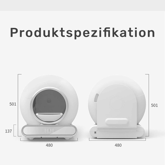 Selbstreinigende Katzentoilette