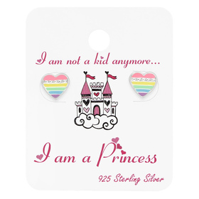 Herz Kinder Ohrringe 925 Silber