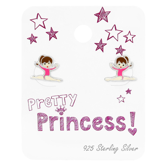 Turnerin Kinder Ohrringe 925 Silber