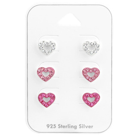 Herz Kinder Schmuckset 925 Silber