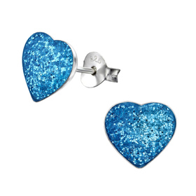 Herz Kinder Ohrringe 925 Silber