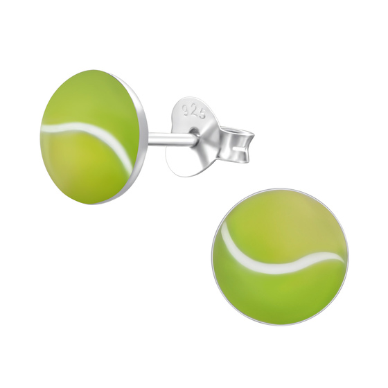Tennisball Kinder Ohrringe 925 Silber