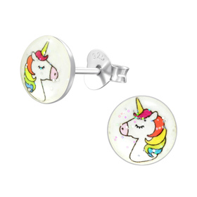 Einhorn Kinder Ohrringe 925 Silber