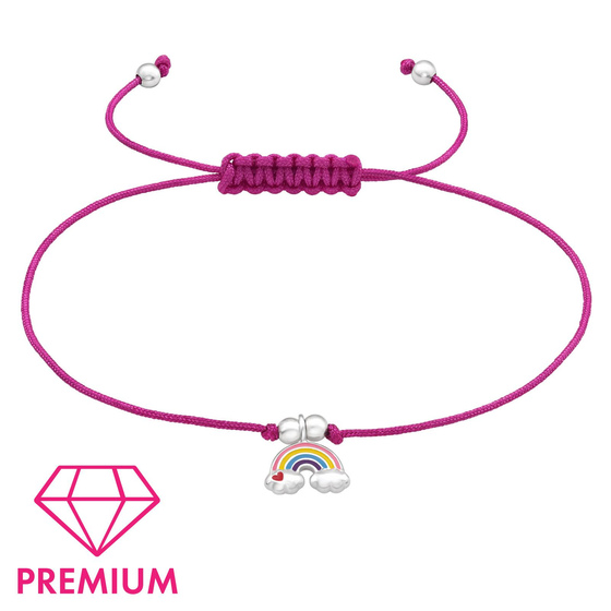 Regenbogen Armband fr Kinder aus 925 Silber