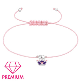Krone Armband für Kinder aus 925 Silber