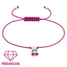 Kirsche Armband für Kinder aus 925 Silber