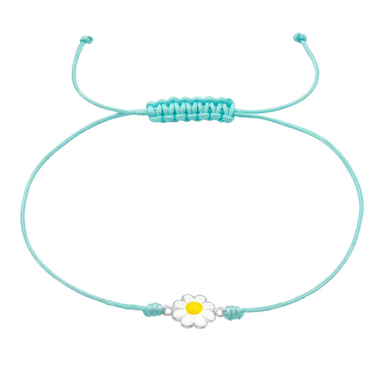 Blume Armband fr Kinder aus 925 Silber