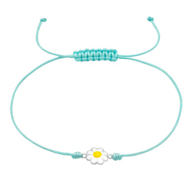 Blume Armband für Kinder aus 925 Silber