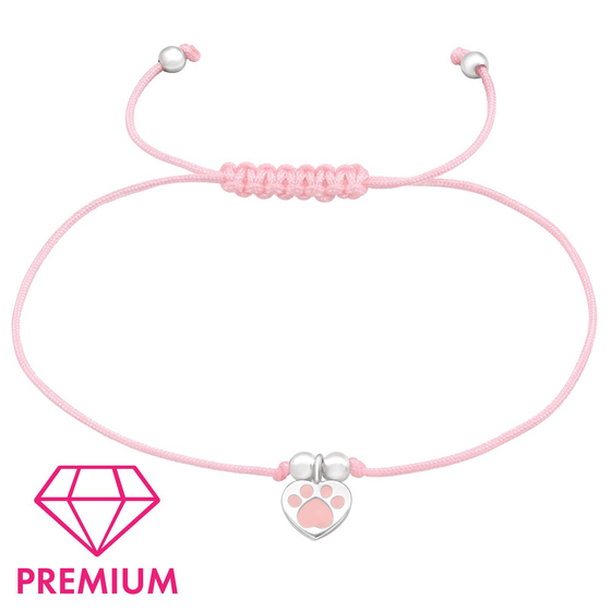 Pfote Armband fr Kinder aus 925 Silber