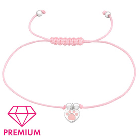 Pfote Armband fr Kinder aus 925 Silber