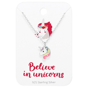 Einhorn Kinder Halskette 925 Silber