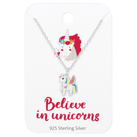 Einhorn Kinder Halskette 925 Silber