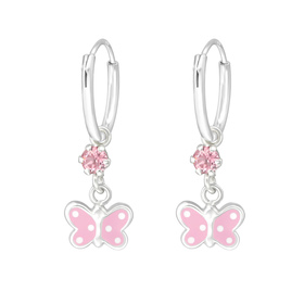 Schmetterling Kinder Ohrh�nger Ohrringe 925 Silber