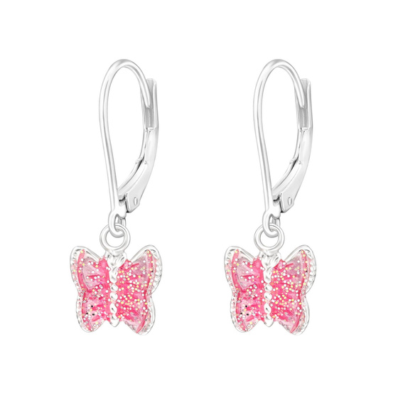 Schmetterling Kinder Ohrh�nger Ohrringe 925 Silber