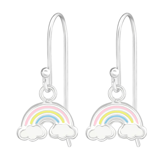 Regenbogen Kinder Ohrhnger Ohrringe 925 Silber