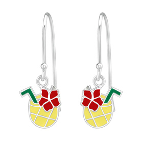 Ananas Kinder Ohrhnger Ohrringe 925 Silber