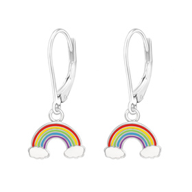 Regenbogen Kinder Ohrh�nger Ohrringe 925 Silber
