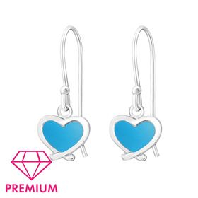 Herz Kinder Ohrhnger Ohrringe 925 Silber