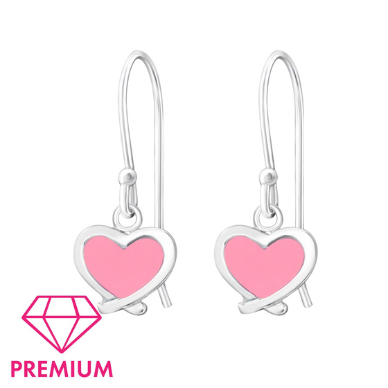 Herz Kinder Ohrhnger Ohrringe 925 Silber