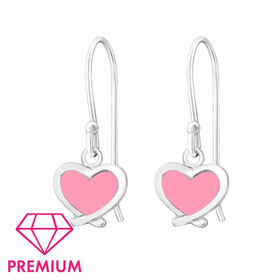 Herz Kinder Ohrhnger Ohrringe 925 Silber