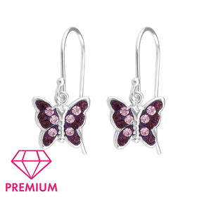 Schmetterling Kinder Ohrh�nger Ohrringe 925 Silber