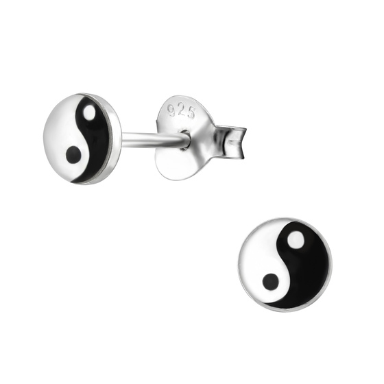 Yin Yang Kinder Ohrringe 925 Silber
