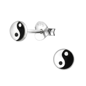 Yin Yang Kinder Ohrringe 925 Silber