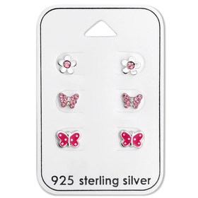 Schmetterling Kinder Schmuckset 925 Silber