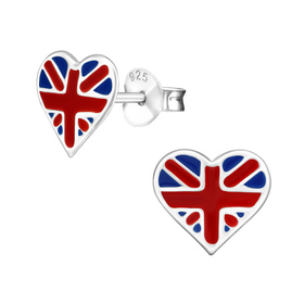 England Kinder Ohrringe 925 Silber
