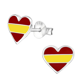 Herz Kinder Ohrringe 925 Silber