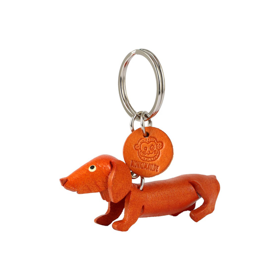 Kurzhaar Dackel Schlsselanhnger aus Leder