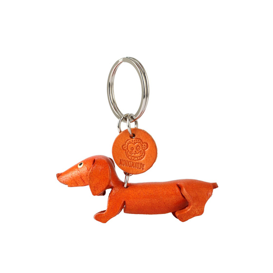 Kurzhaar Dackel Schlsselanhnger aus Leder