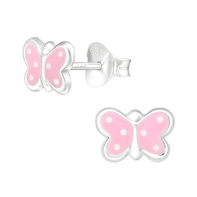 Schmetterling Kinder Ohrringe 925 Silber