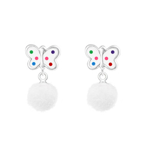 Schmetterling Kinder Ohrringe 925 Silber