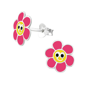Blume Kinder Ohrringe 925 Silber