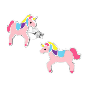 Einhorn Kinder Ohrringe 925 Silber
