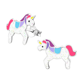 Einhorn Kinder Ohrringe 925 Silber