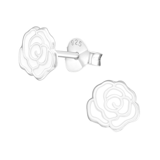 Rose Kinder Ohrringe 925 Silber
