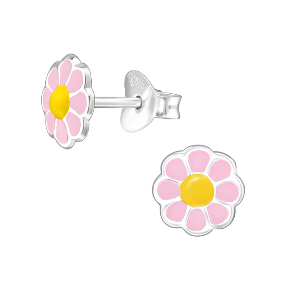 Kinderohrringe Blumen aus 925 Silber