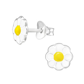 Blume Kinder Ohrringe 925 Silber